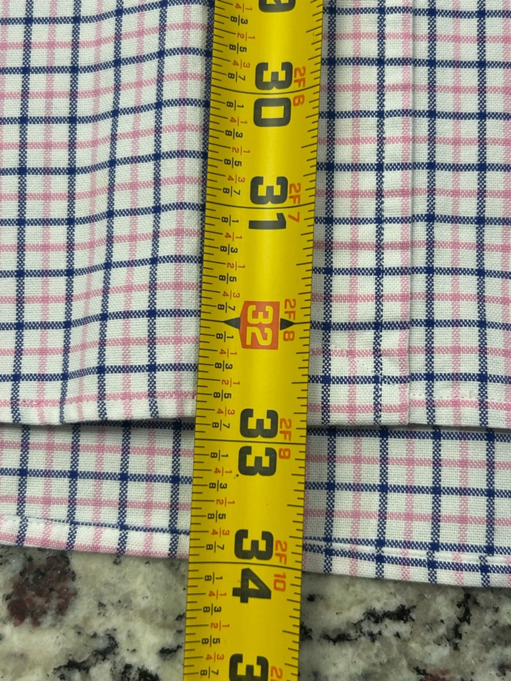 Ralph Lauren Classic Fit Button-Down Shirt Navy and Pink Plaid XXL Flesh Pony - Picture 6 of 7